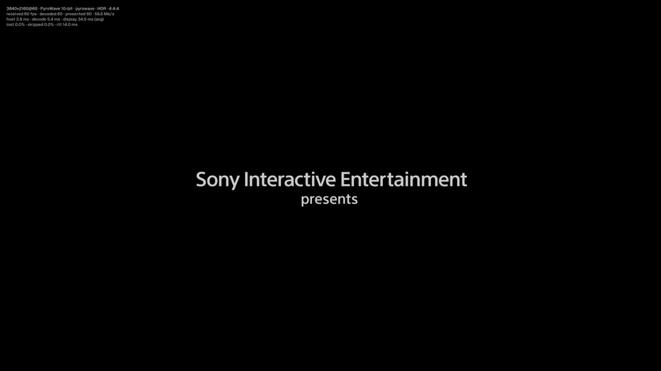 Uncharted intro streamed from my remote workstation